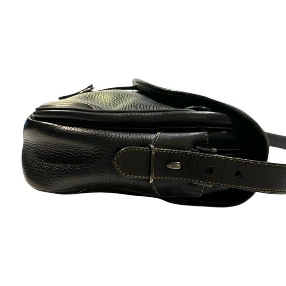 GUCCI Vintage Dark Navy Blue Leather Messenger Bag - Picture 12 of 16